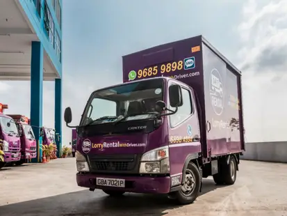 10ft box lorry with driver