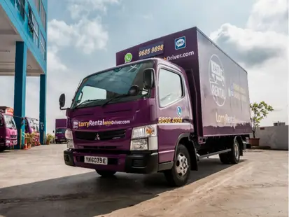 14ft box lorry with driver